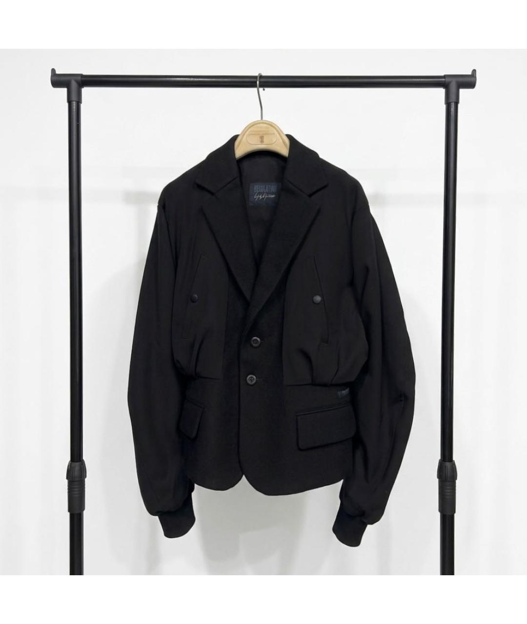 YOHJI YAMAMOTO Черная шерстяная куртка, фото 5