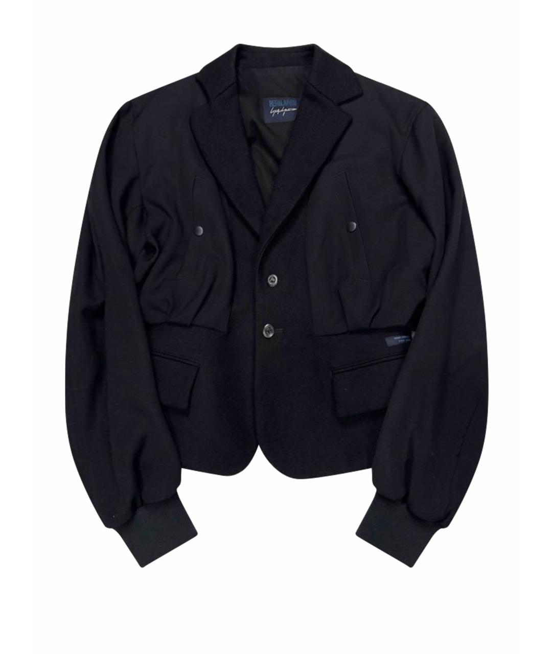 YOHJI YAMAMOTO Черная шерстяная куртка, фото 1