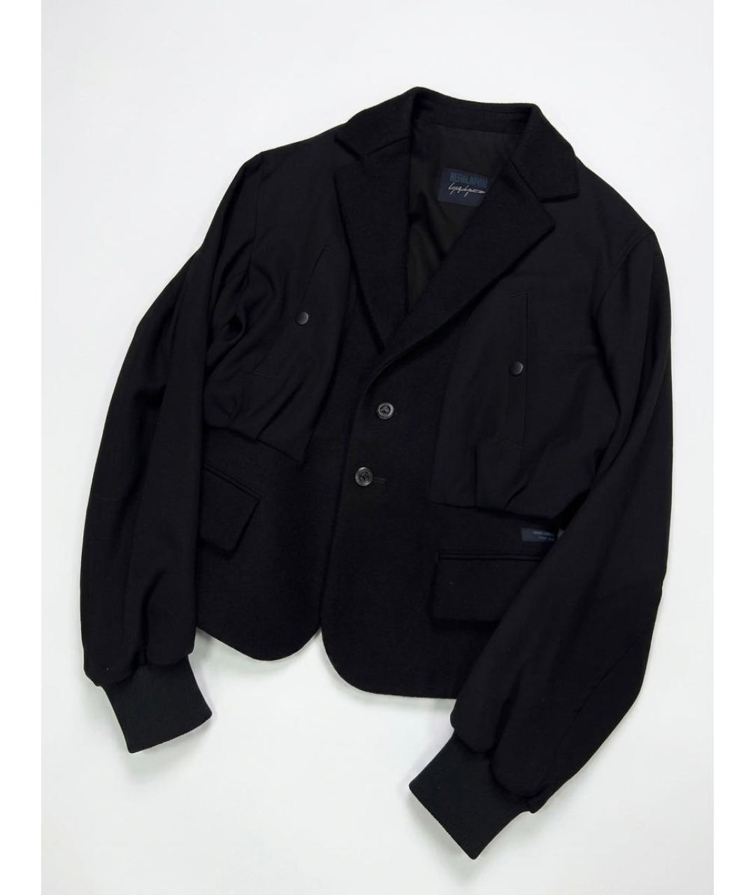 YOHJI YAMAMOTO Черная шерстяная куртка, фото 4