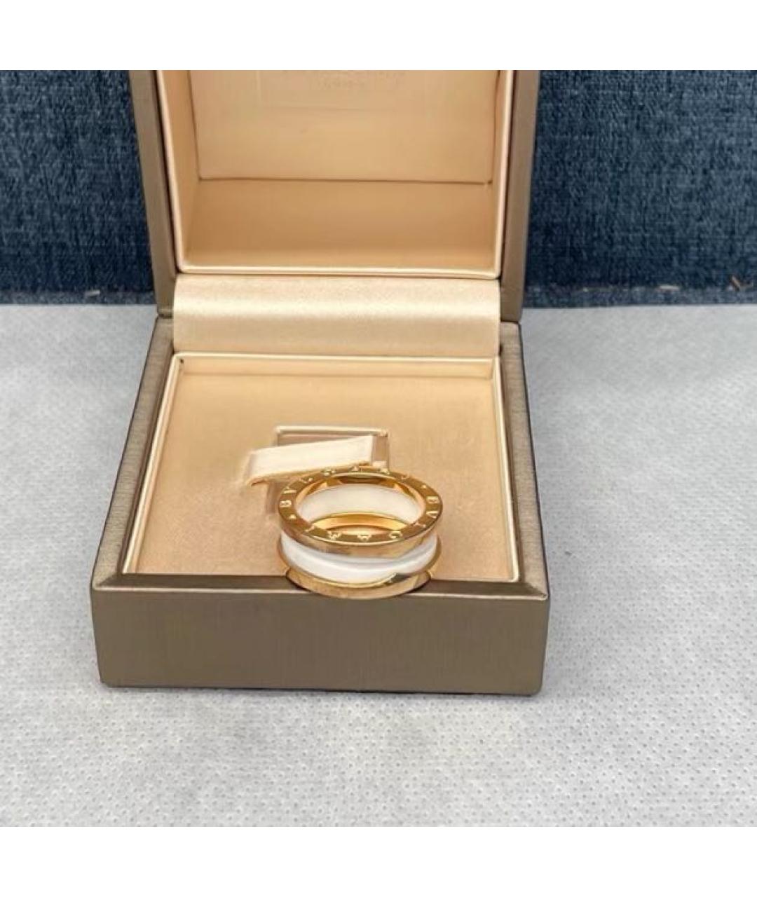 BVLGARI Белое кольцо из розового золота, фото 4