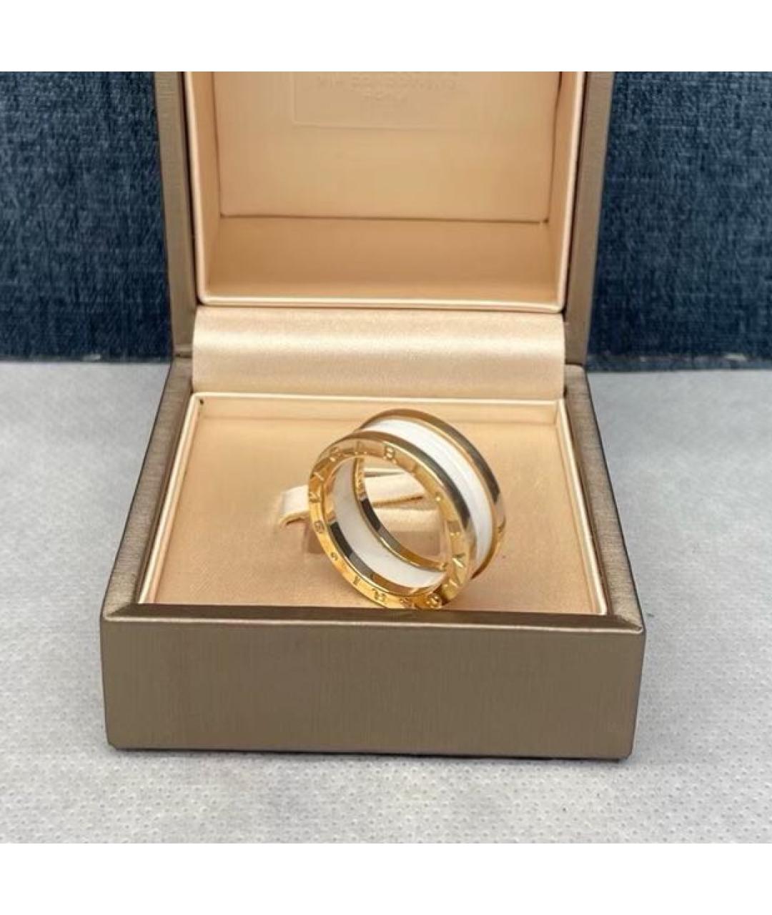 BVLGARI Белое кольцо из розового золота, фото 2