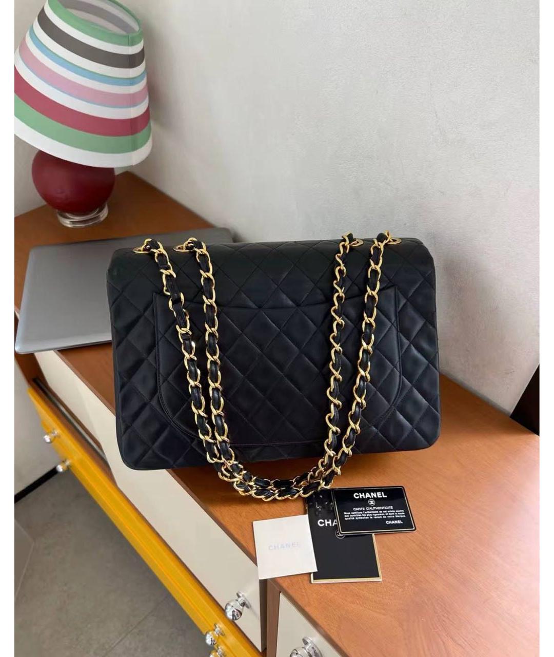 CHANEL Черная кожаная сумка через плечо, фото 4
