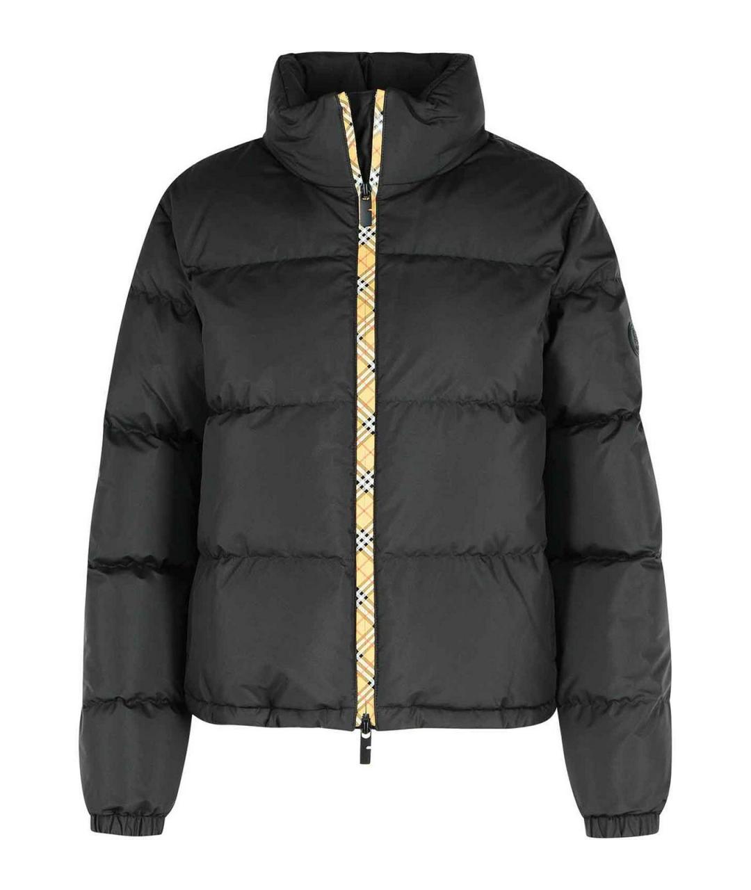 BURBERRY Черный полиэстеровый пуховик, фото 1