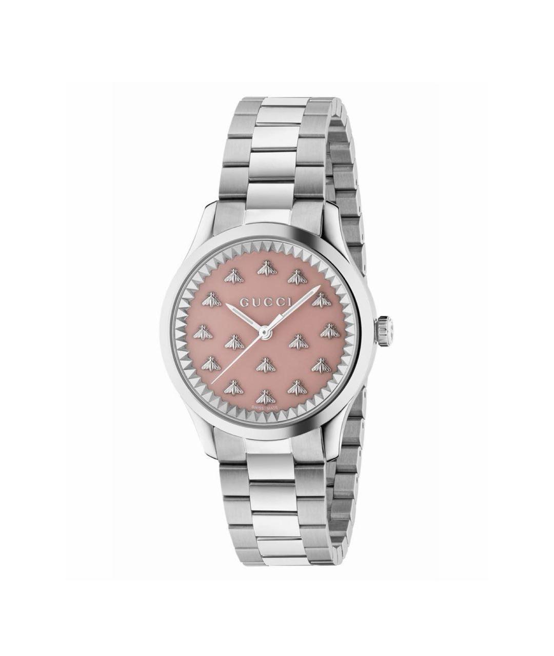 GUCCI Серебряные стальные часы, фото 9
