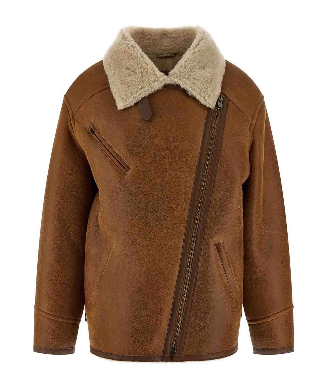 ISABEL MARANT Коричневая меховая дубленка, фото 2