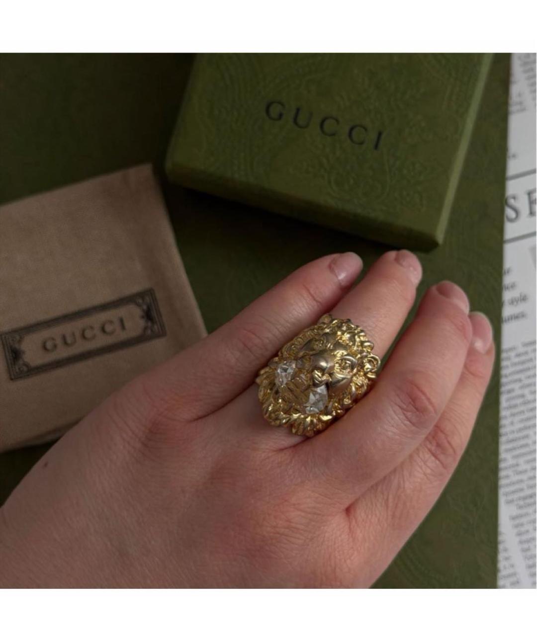 GUCCI Желтое кольцо, фото 7