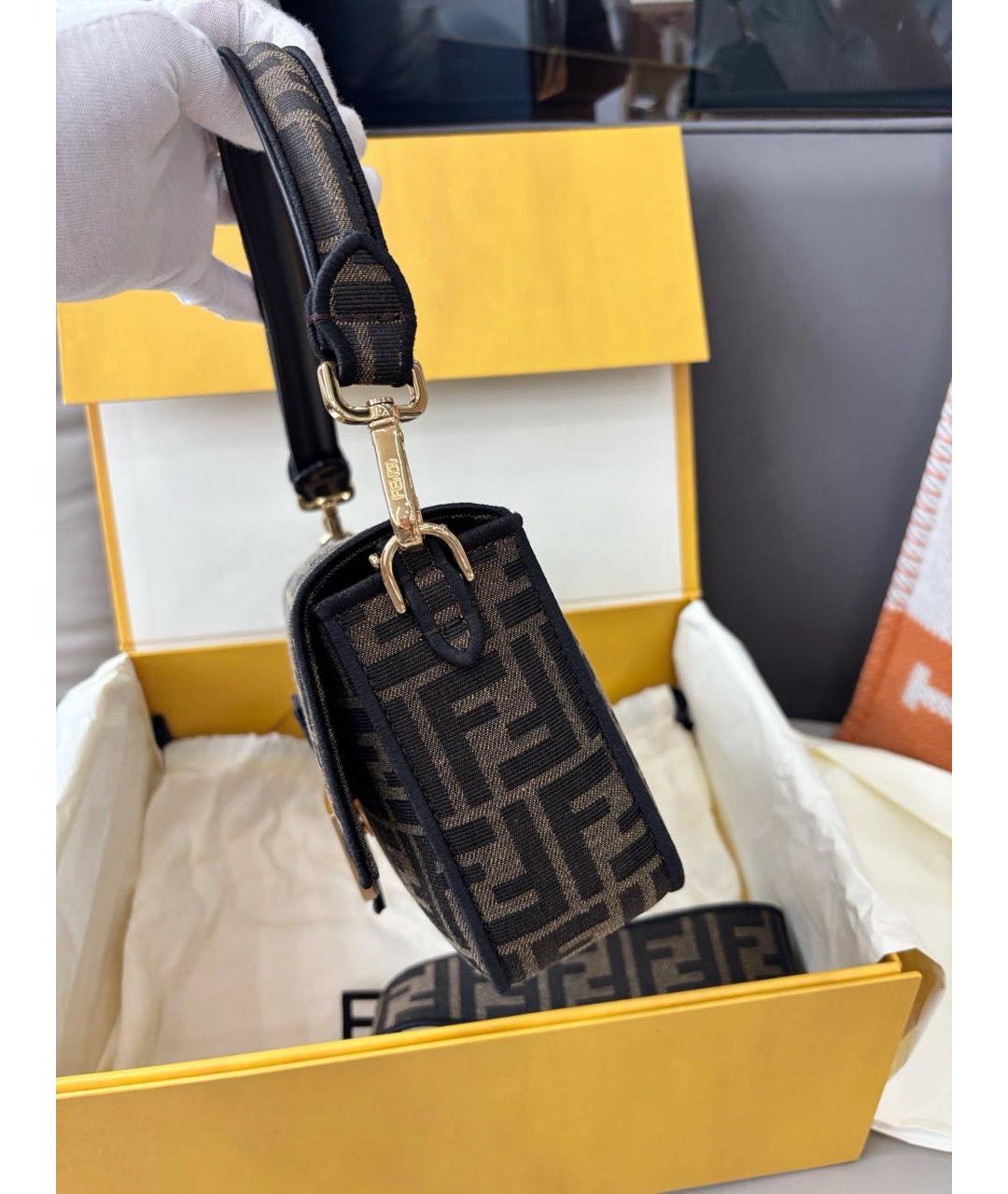 FENDI Коричневая сумка через плечо, фото 3