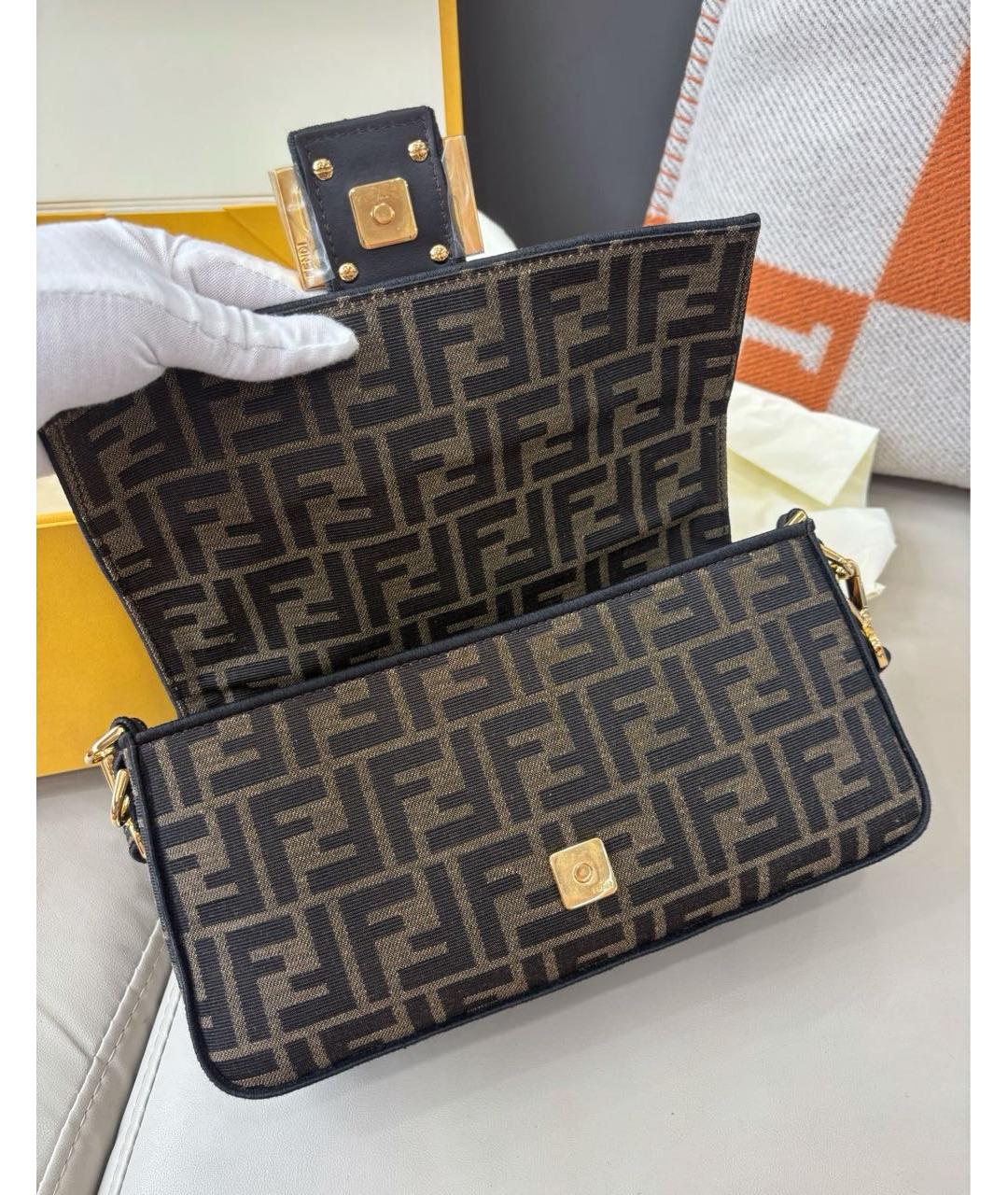 FENDI Коричневая сумка через плечо, фото 6