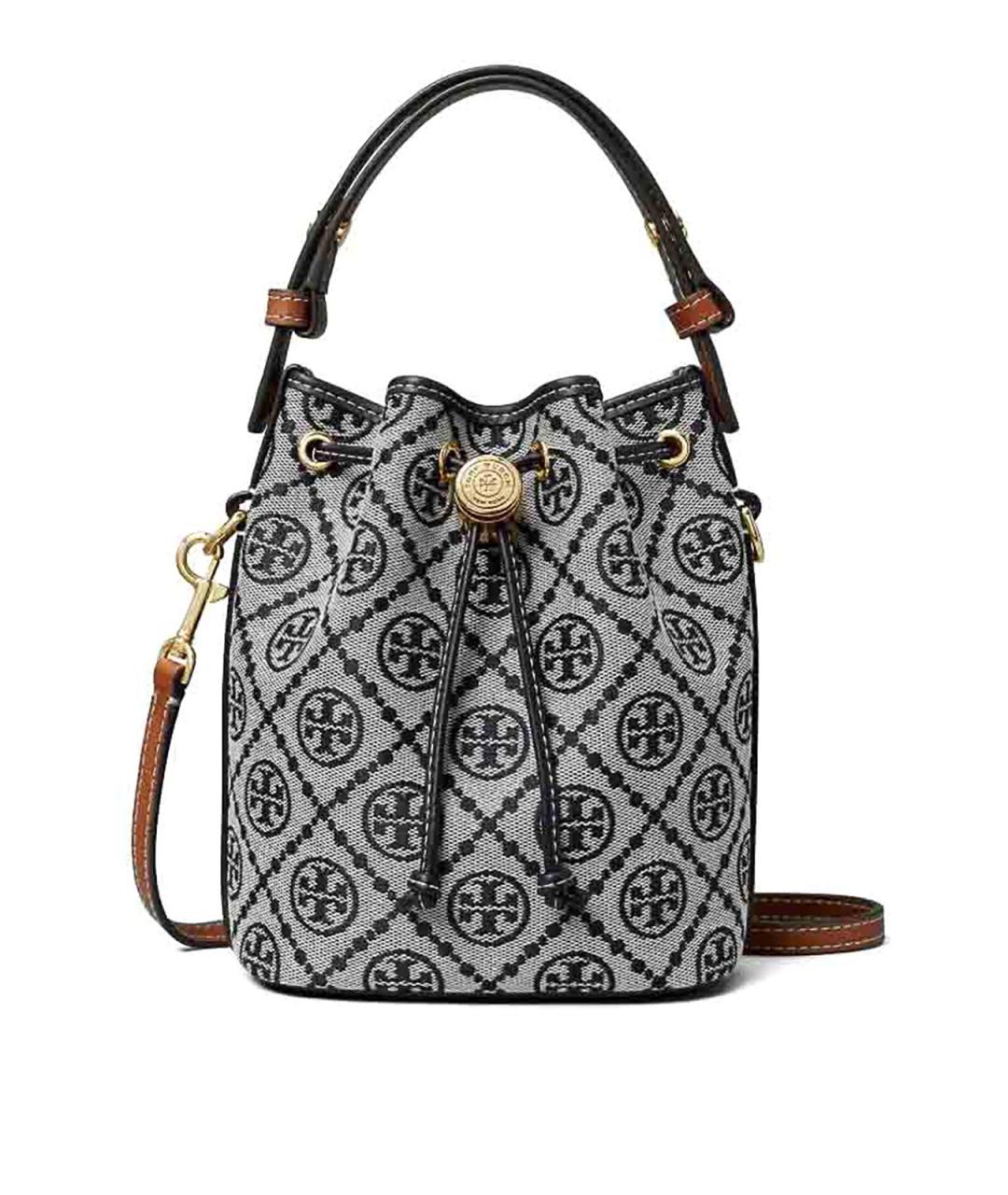 TORY BURCH Синяя хлопковая сумка через плечо, фото 1