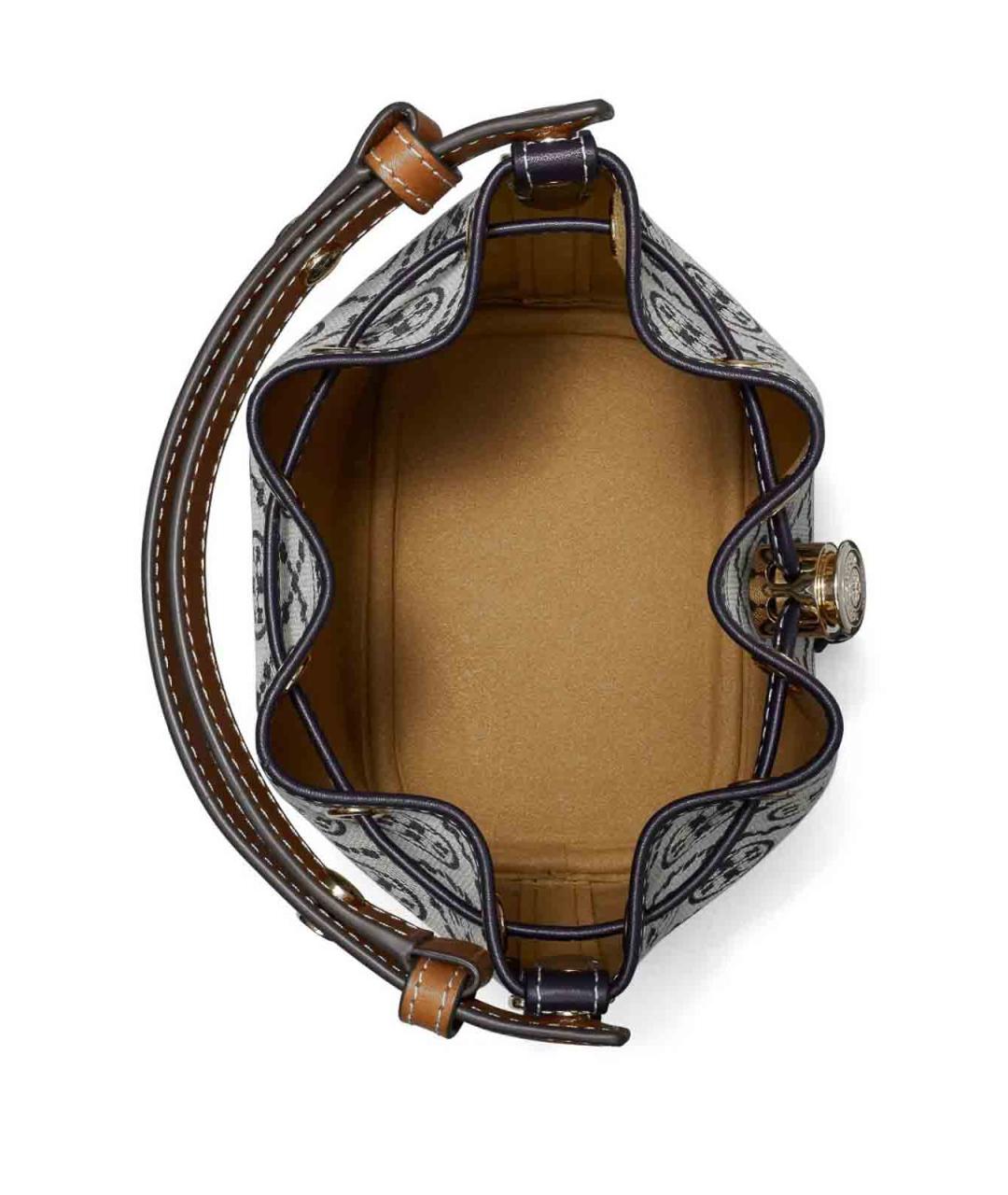 TORY BURCH Синяя хлопковая сумка через плечо, фото 4
