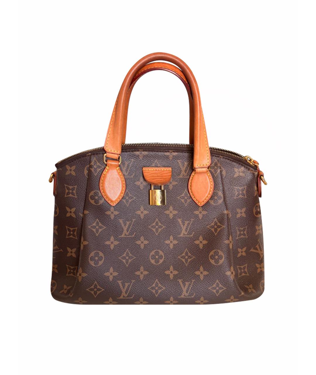 LOUIS VUITTON Коричневая канва сумка с короткими ручками, фото 1