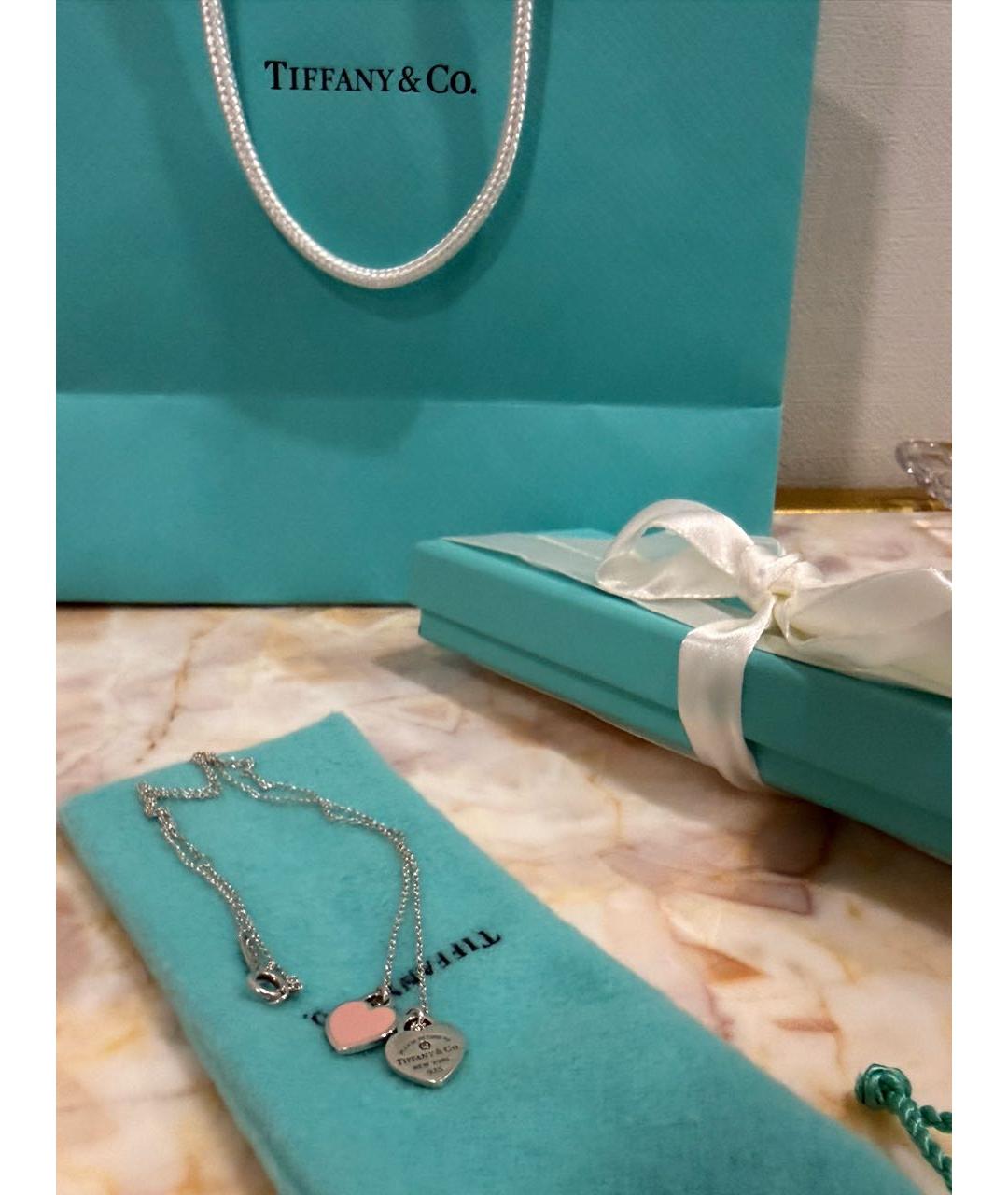 TIFFANY&CO Белое серебряное колье, фото 2