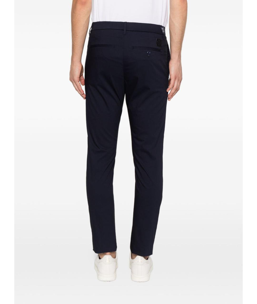 JACOB COHEN Синие хлопковые повседневные брюки, фото 3