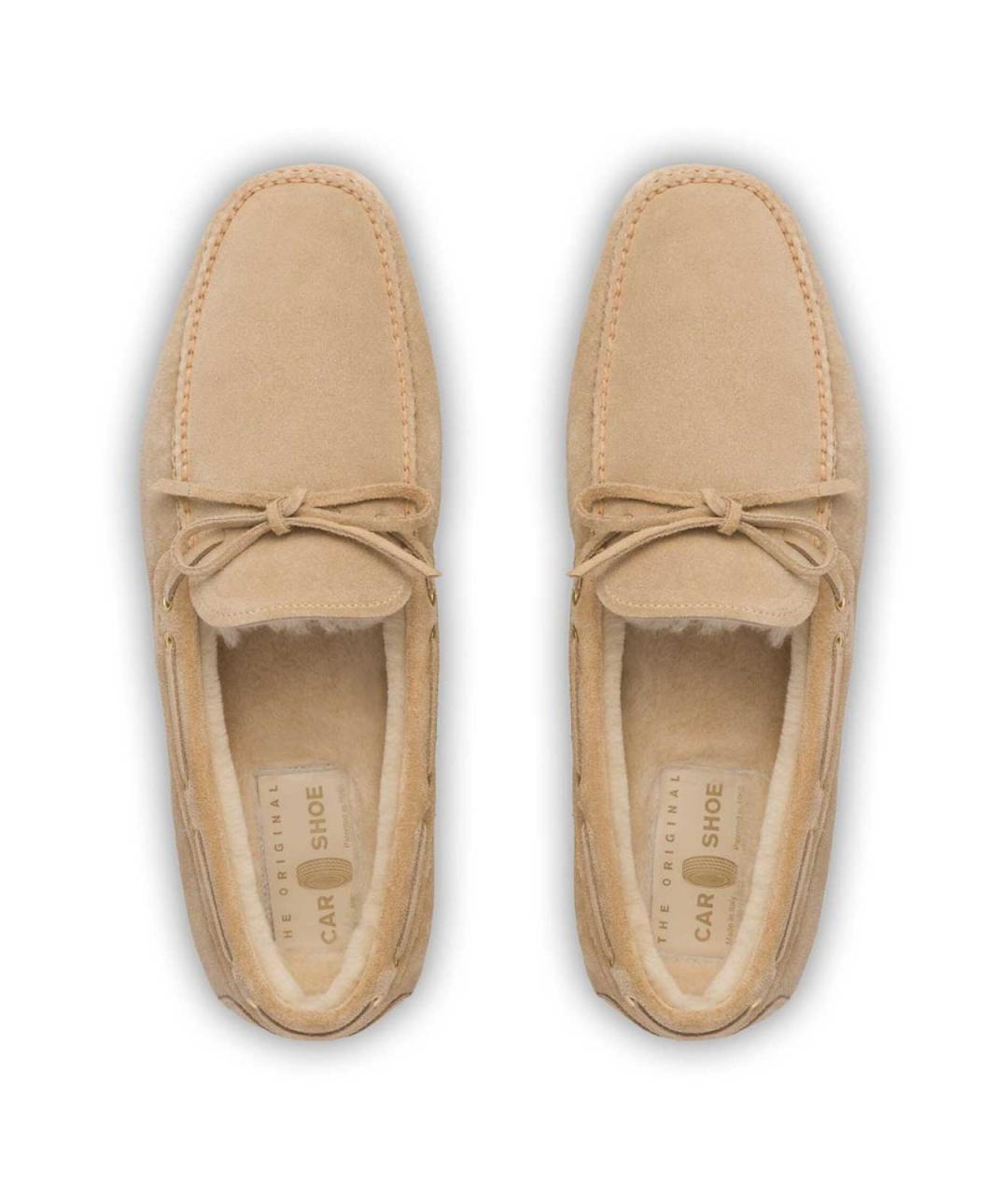 CAR SHOE Бежевые замшевые лоферы, фото 4