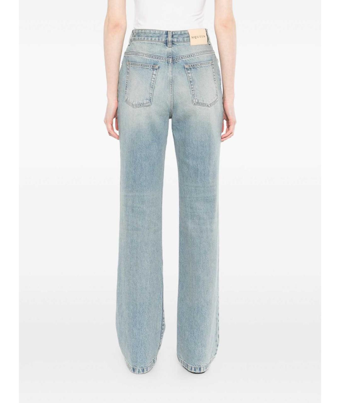 ALEXANDER MCQUEEN Синие прямые джинсы, фото 3