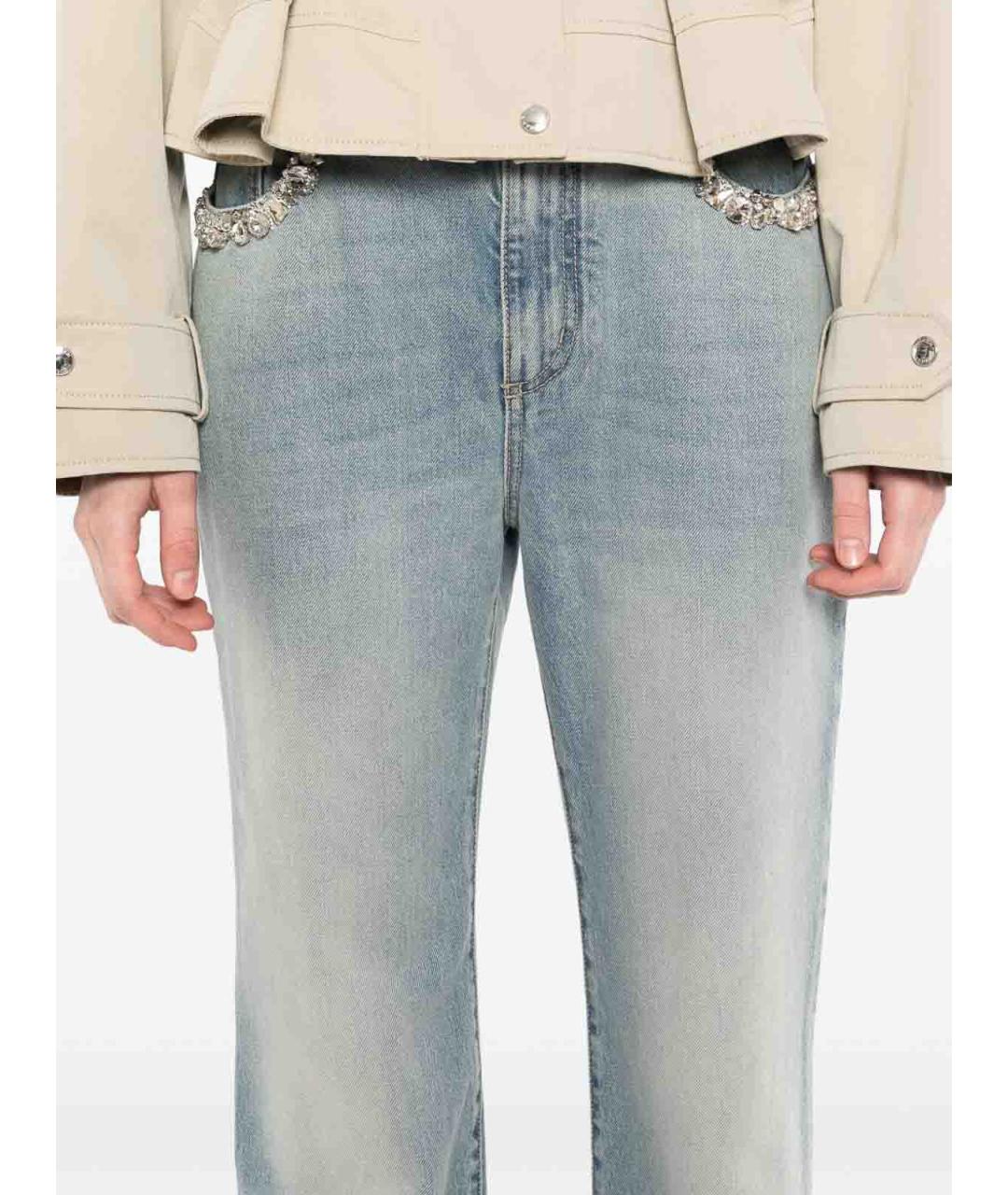 ALEXANDER MCQUEEN Синие прямые джинсы, фото 4
