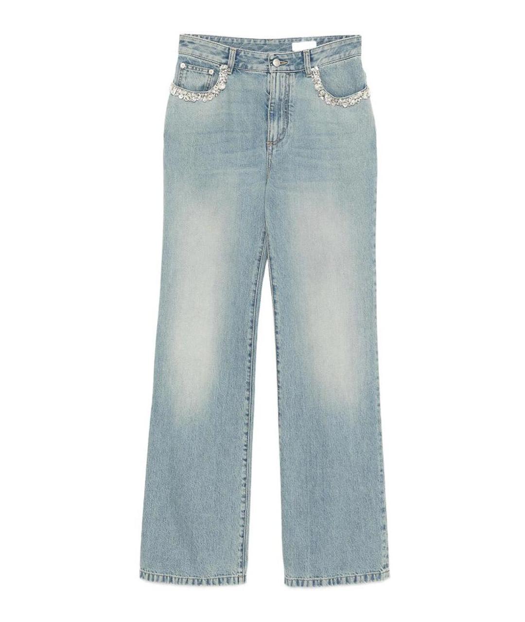 ALEXANDER MCQUEEN Синие прямые джинсы, фото 1