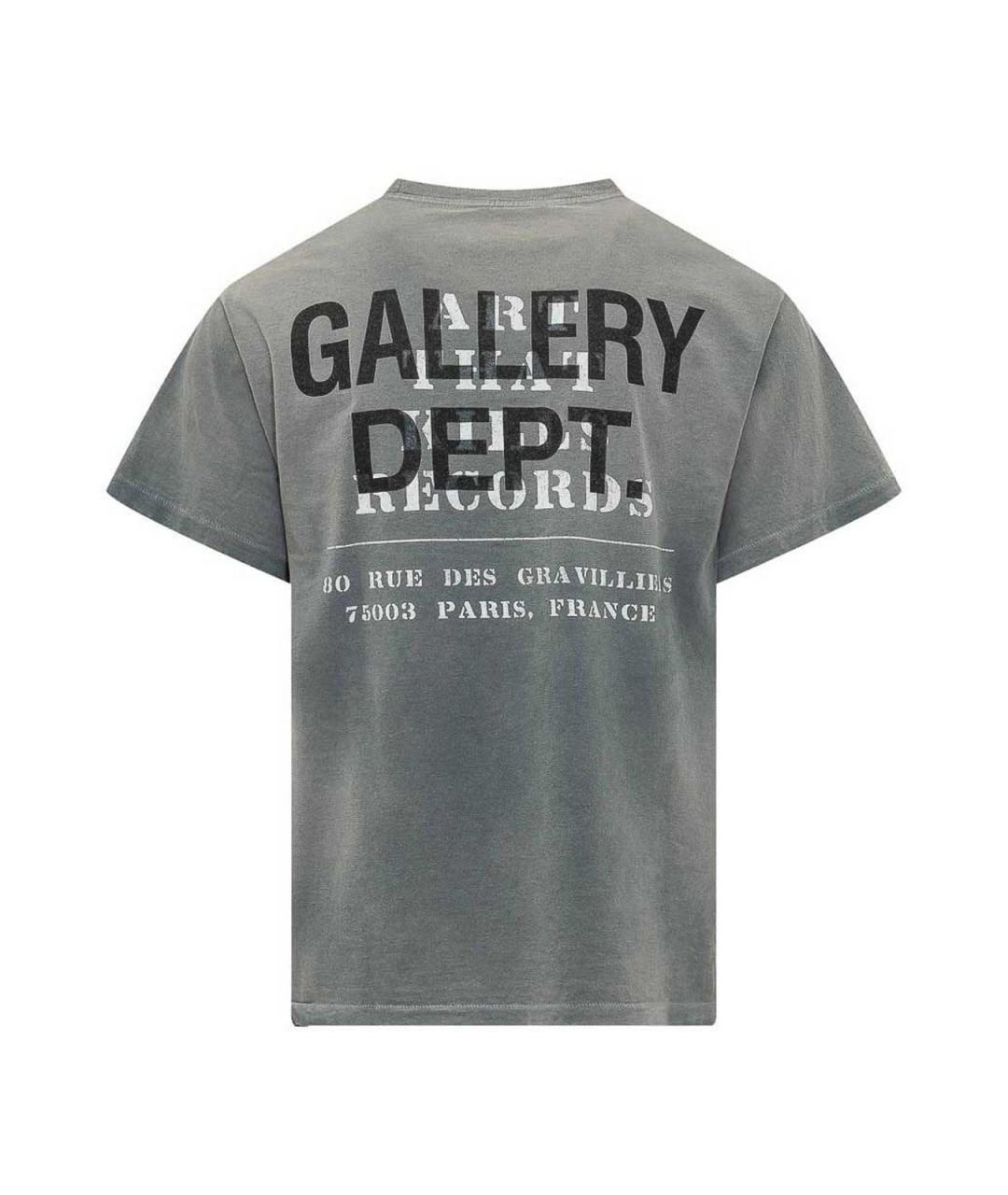 Gallery Dept Серая хлопковая футболка, фото 2
