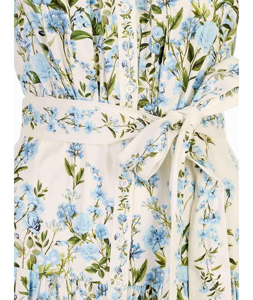 ALICE+OLIVIA Мульти хлопковое повседневное платье, фото 3