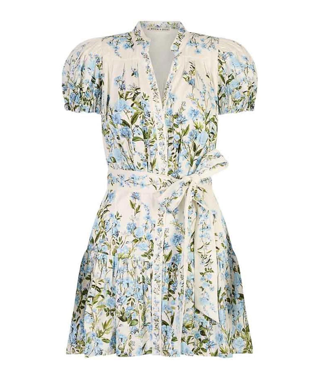 ALICE+OLIVIA Мульти хлопковое повседневное платье, фото 1