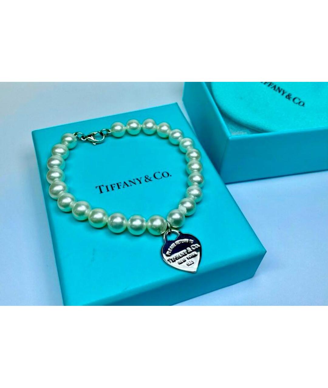 TIFFANY&CO Белый жемчужный браслет, фото 2