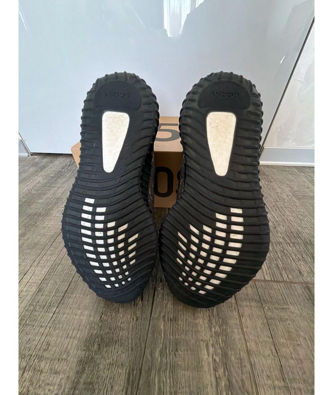 ADIDAS YEEZY Серые текстильные низкие кроссовки / кеды, фото 6