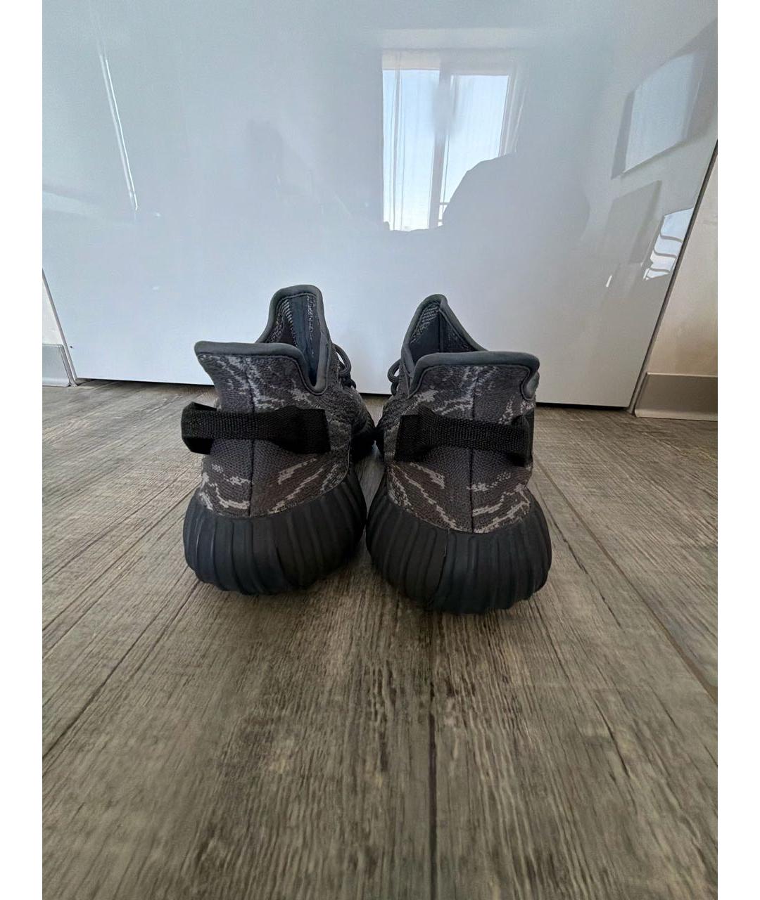 ADIDAS YEEZY Серые текстильные низкие кроссовки / кеды, фото 5