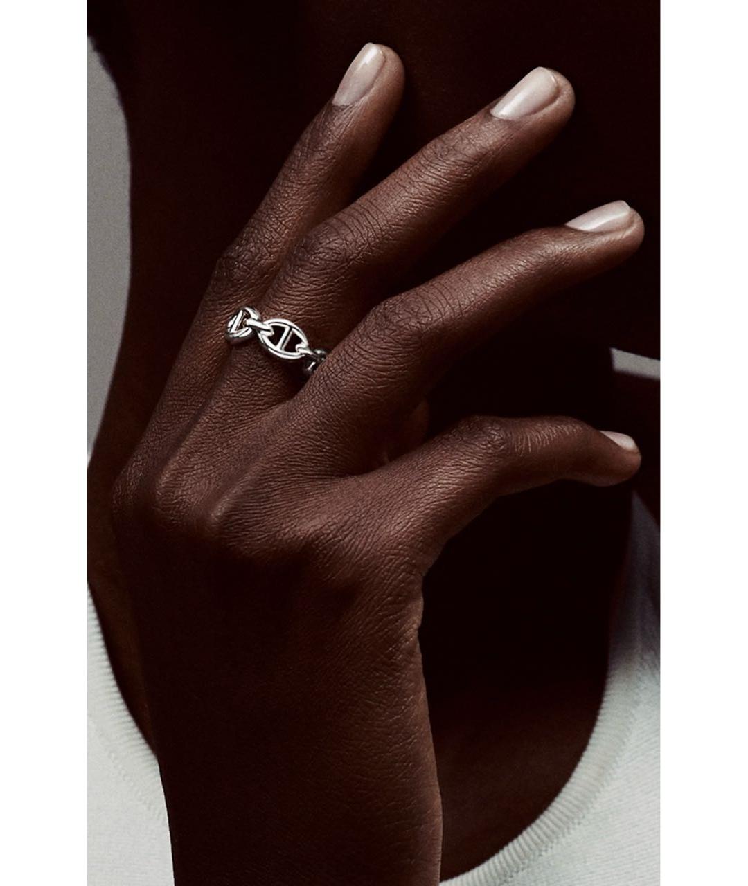 HERMES Серебряное серебряное кольцо, фото 6