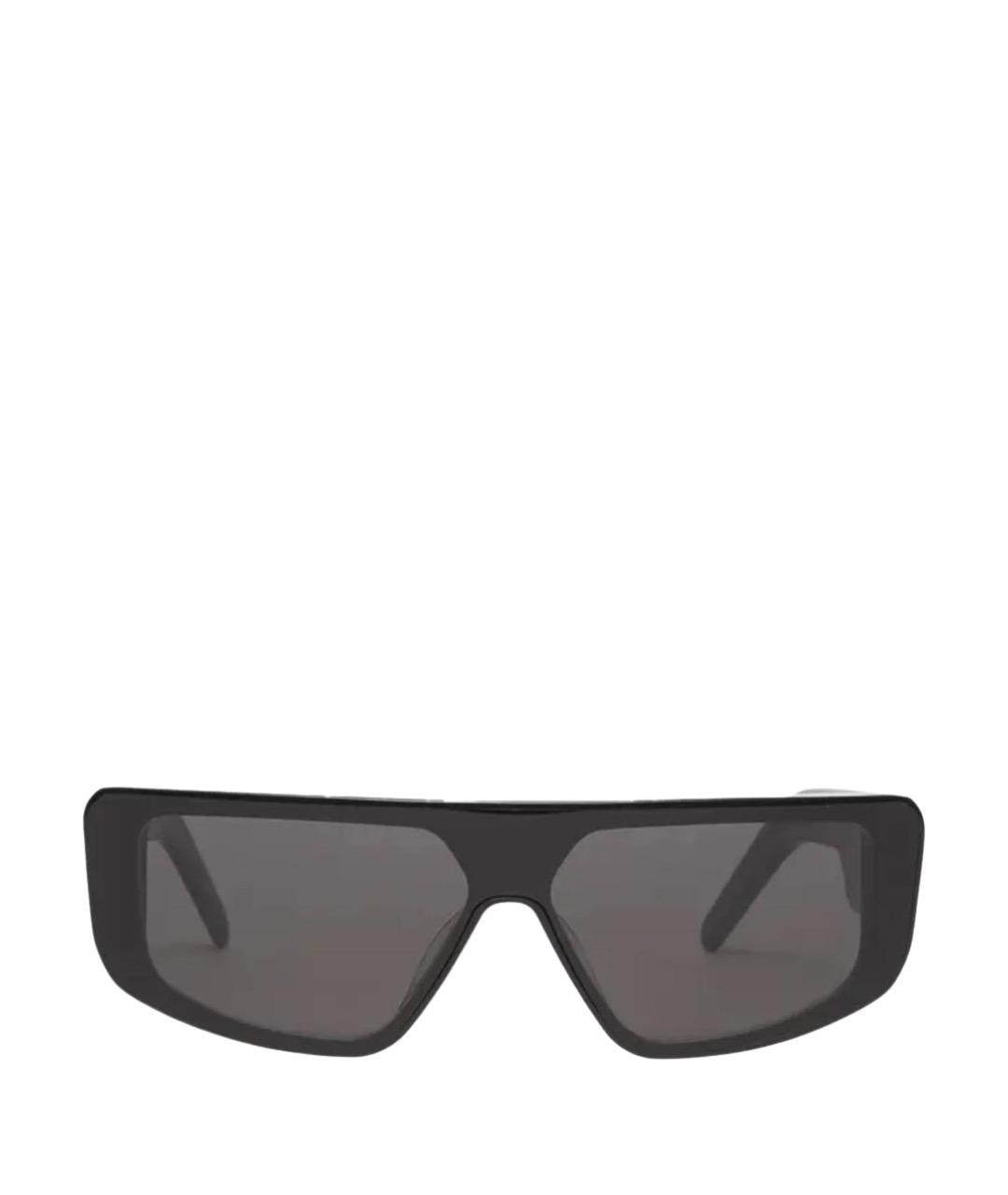 RICK OWENS Черные пластиковые солнцезащитные очки, фото 1