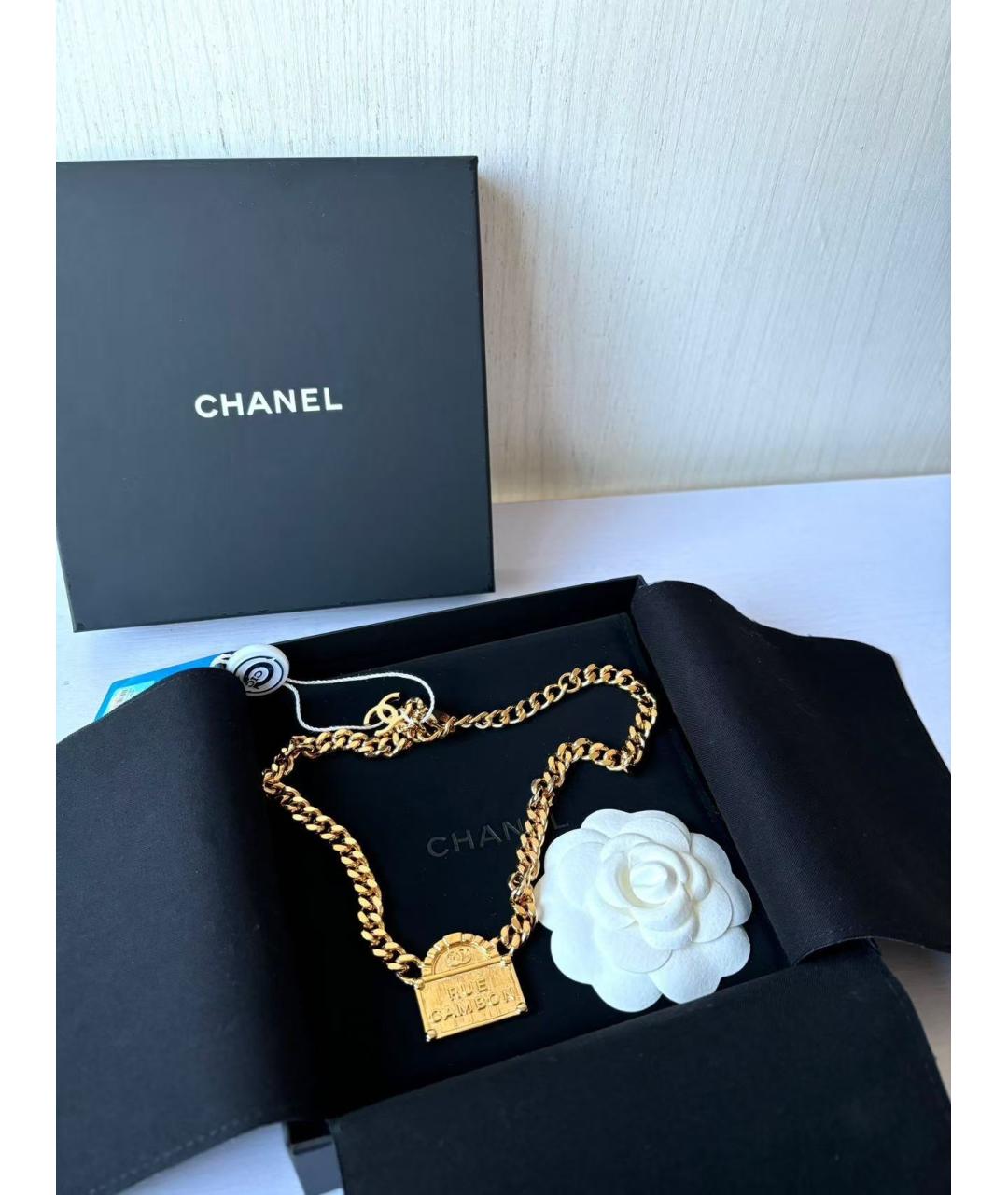 CHANEL Золотое колье, фото 3