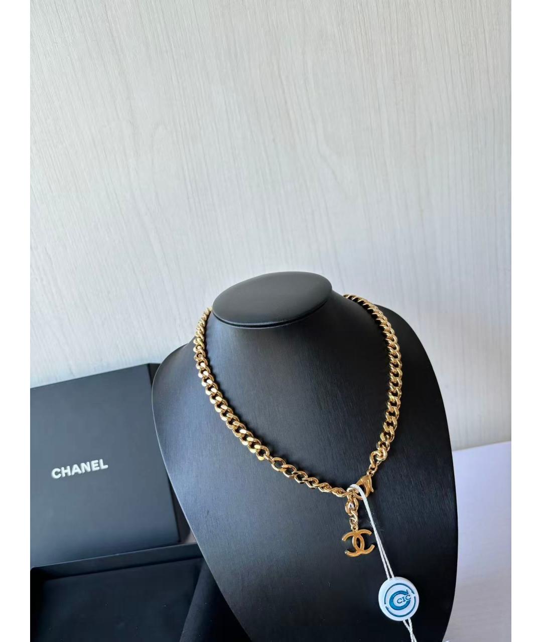 CHANEL Золотое колье, фото 4