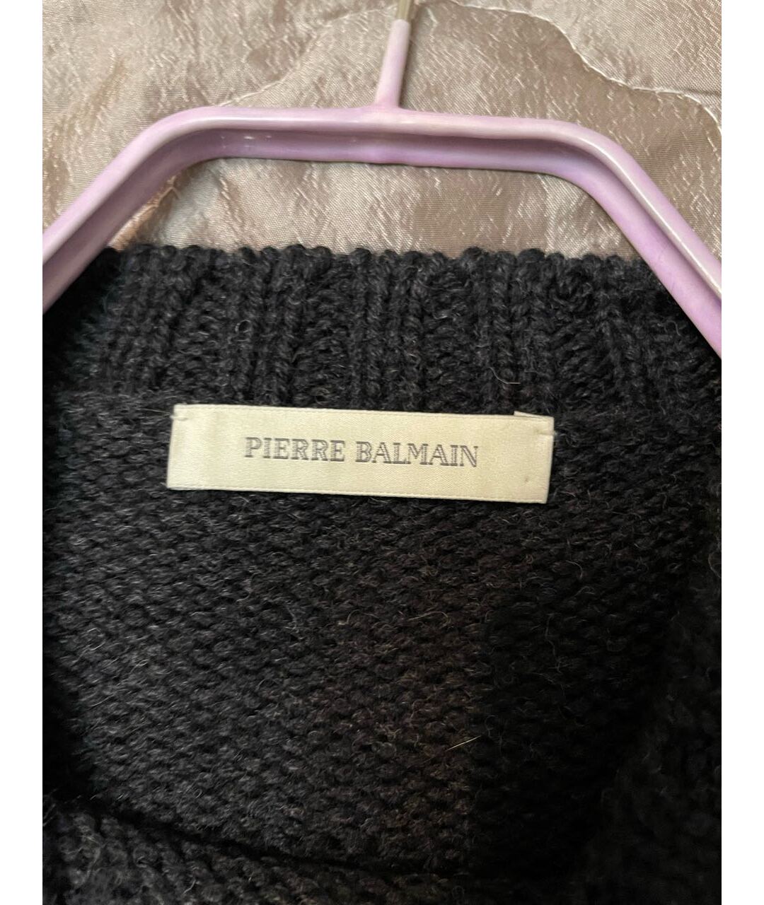 PIERRE BALMAIN Черный шерстяной джемпер / свитер, фото 4