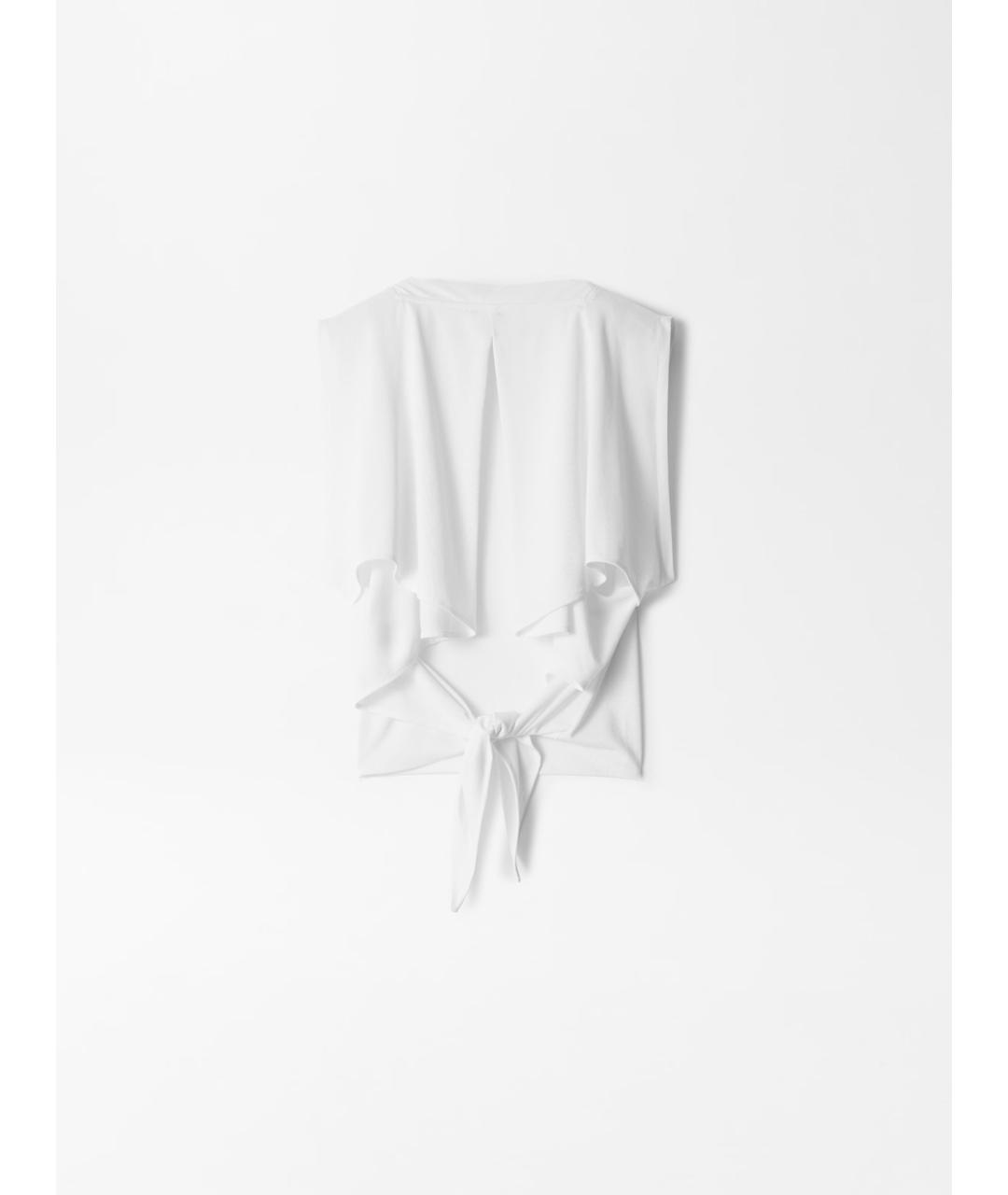 JACQUEMUS Белая полиэстеровая блузы, фото 6