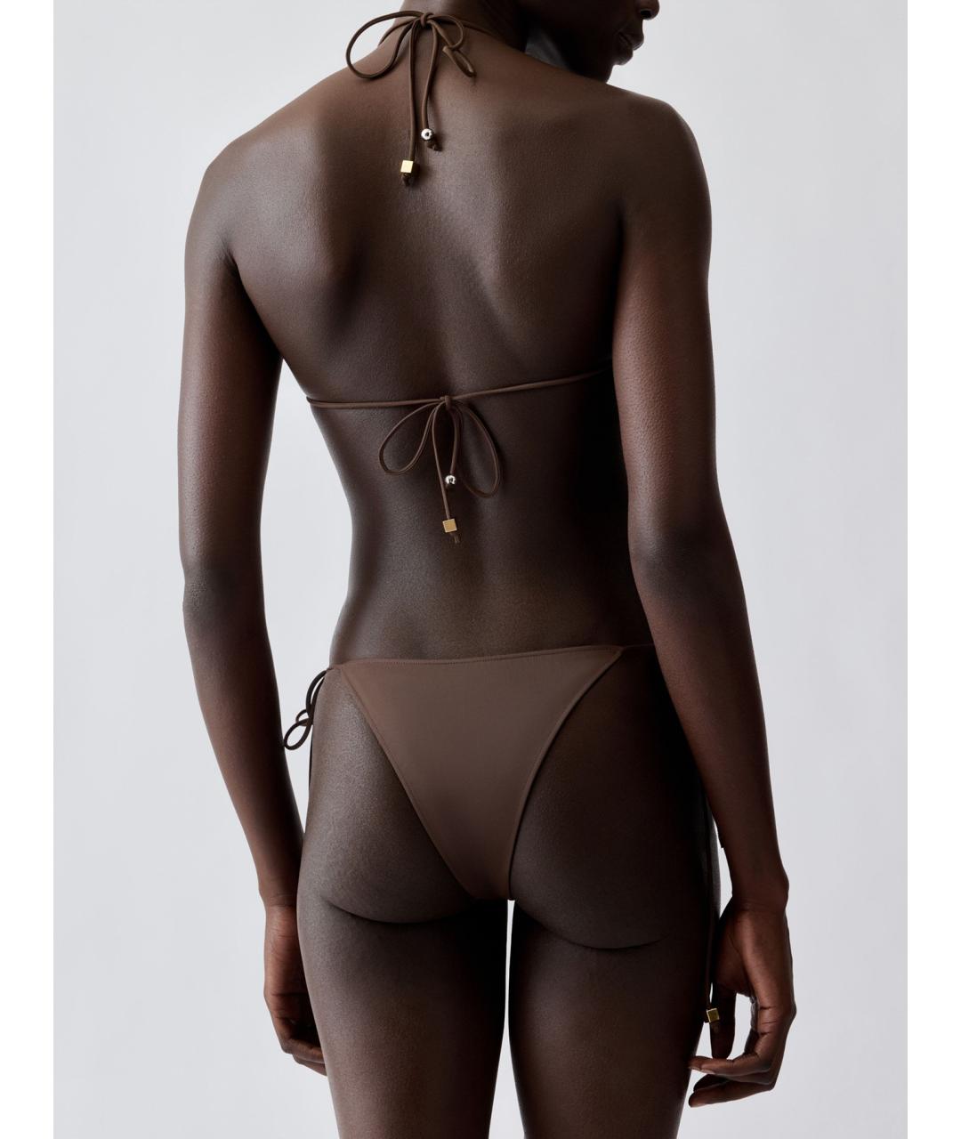 JACQUEMUS Коричневый полиамидовый купальник, фото 4