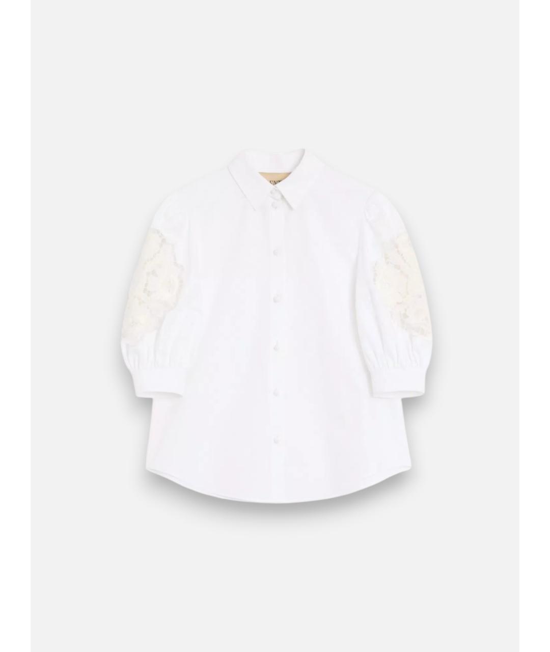 VALENTINO Белая хлопковая рубашка, фото 5