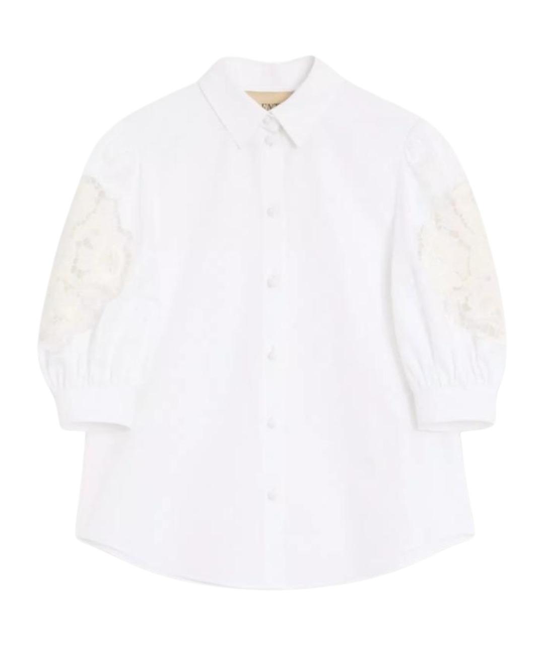 VALENTINO Белая хлопковая рубашка, фото 1