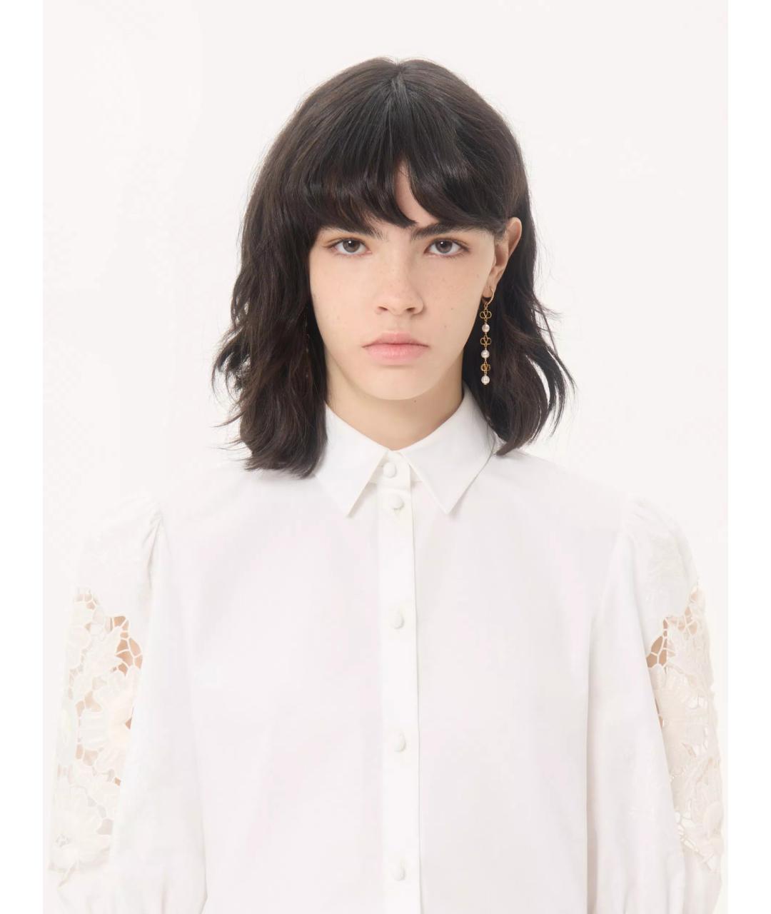 VALENTINO Белая хлопковая рубашка, фото 3