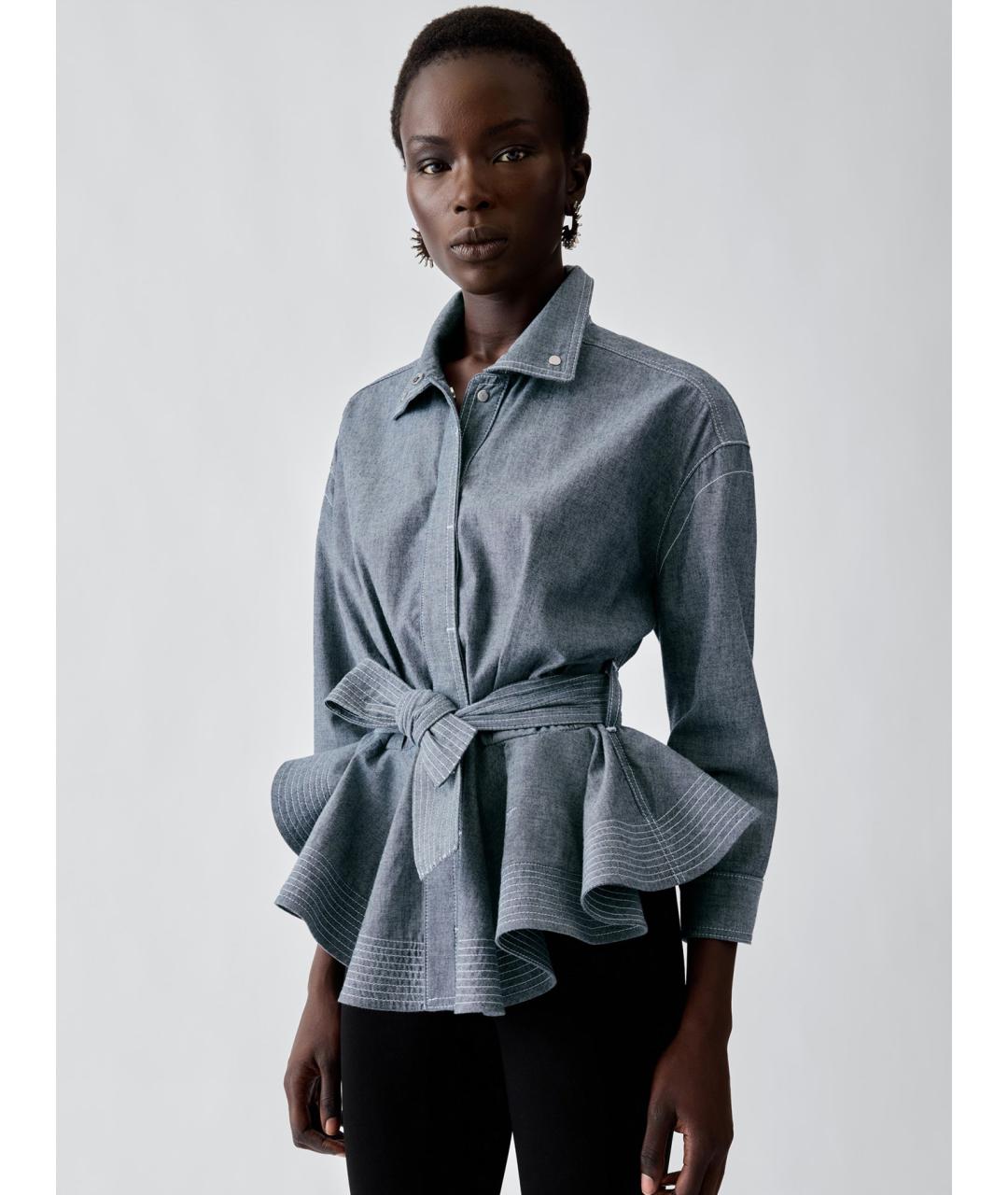 JACQUEMUS Синяя хлопковая куртка, фото 3
