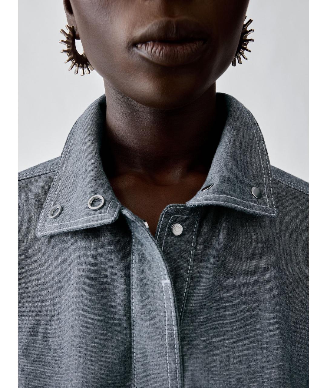 JACQUEMUS Синяя хлопковая куртка, фото 6