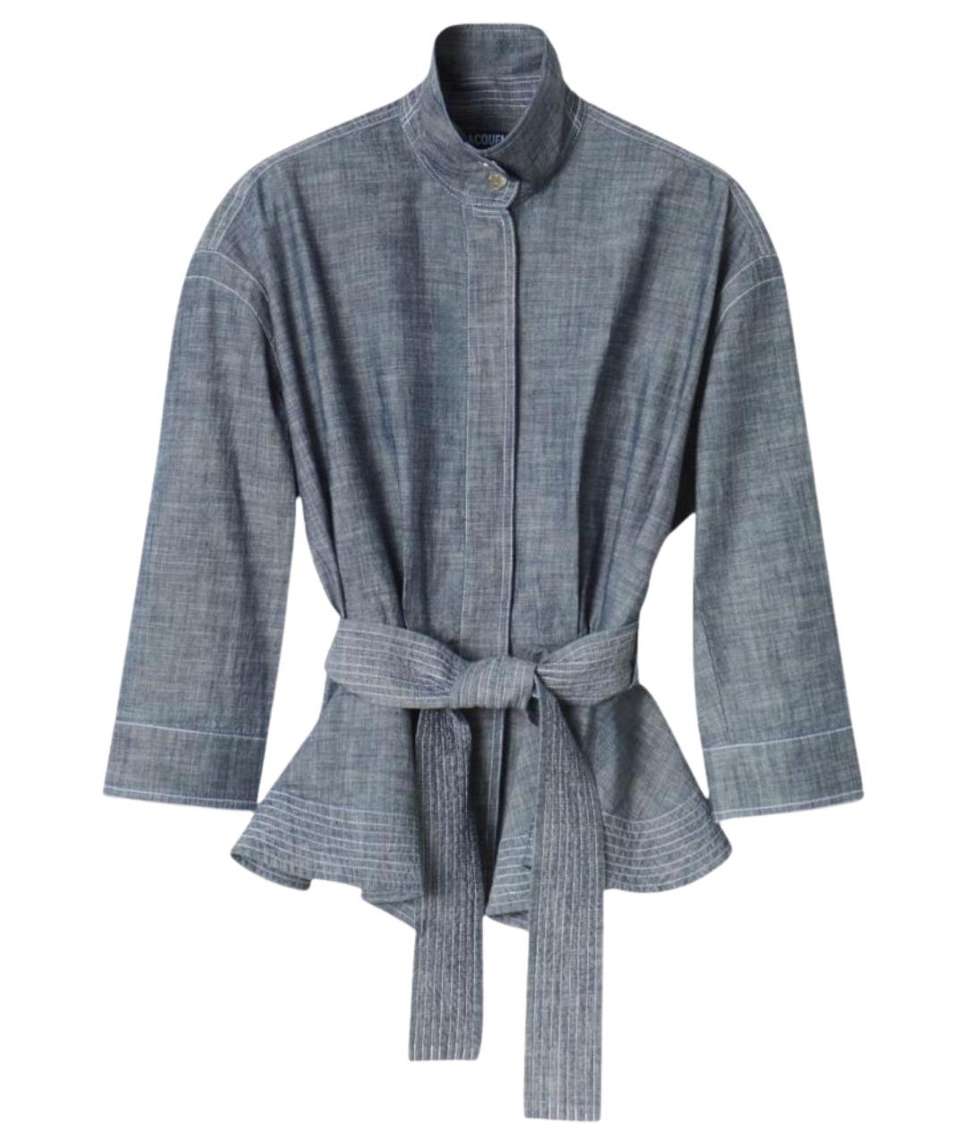 JACQUEMUS Синяя хлопковая куртка, фото 1