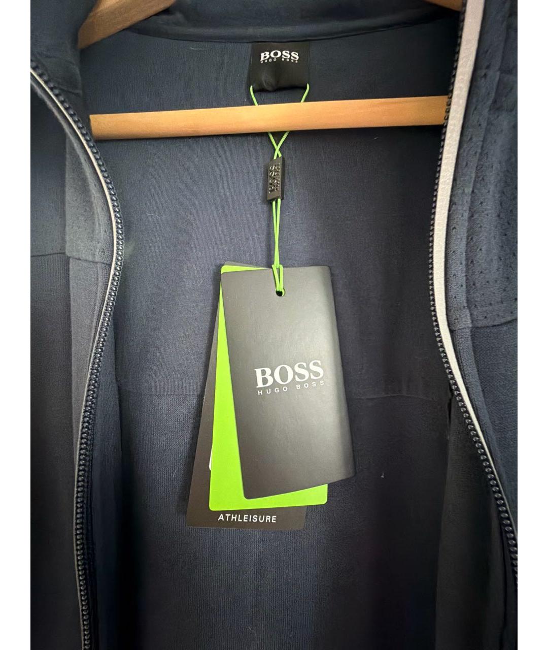 HUGO BOSS Темно-синий хлопковый спортивный костюм, фото 4