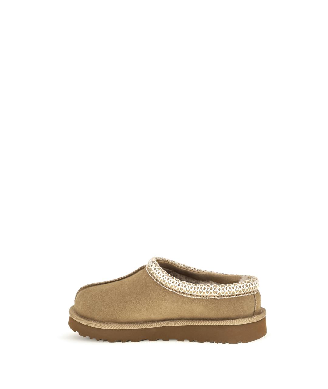 UGG Бежевые замшевые сабо, фото 3
