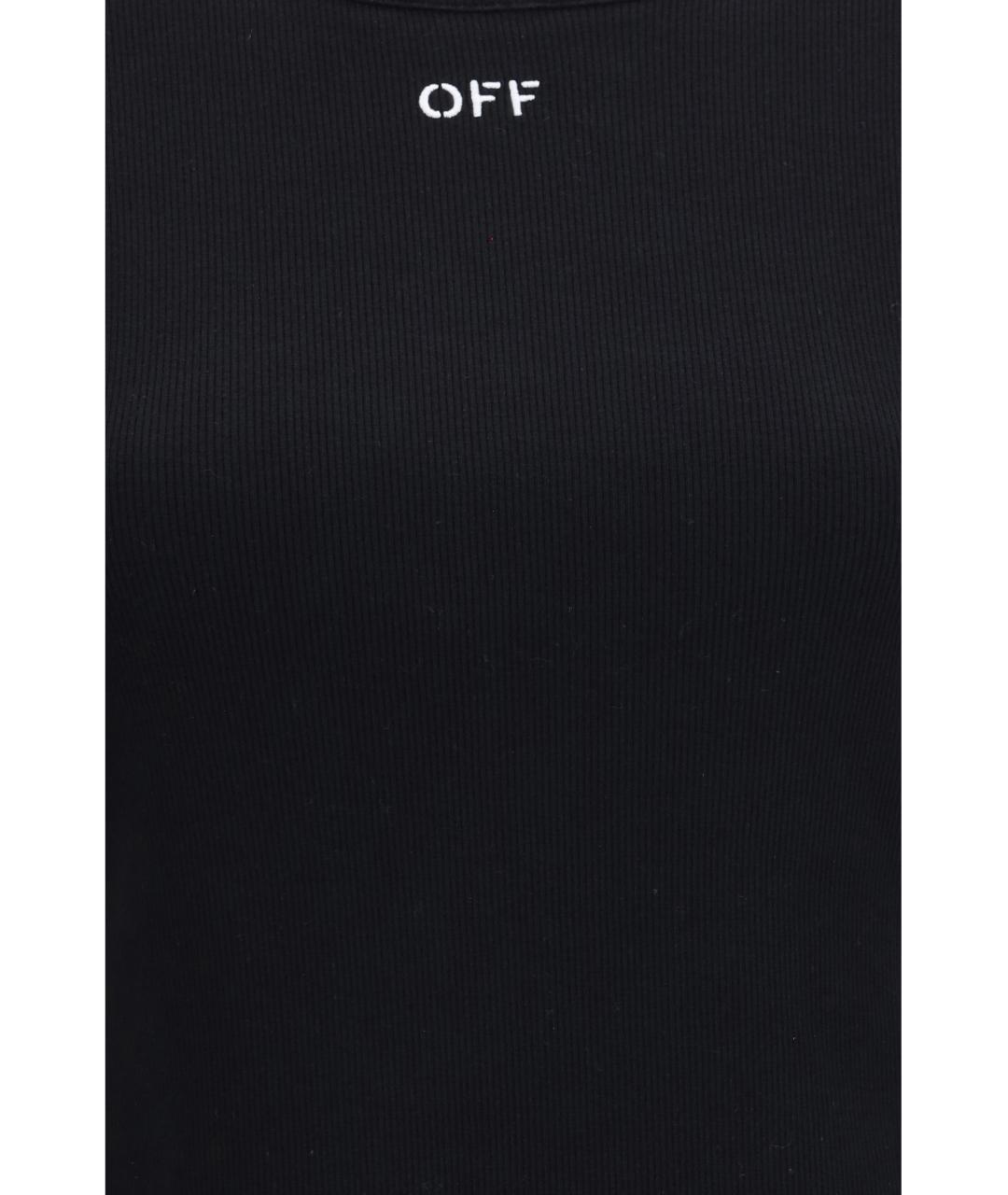 OFF-WHITE Черная футболка, фото 3