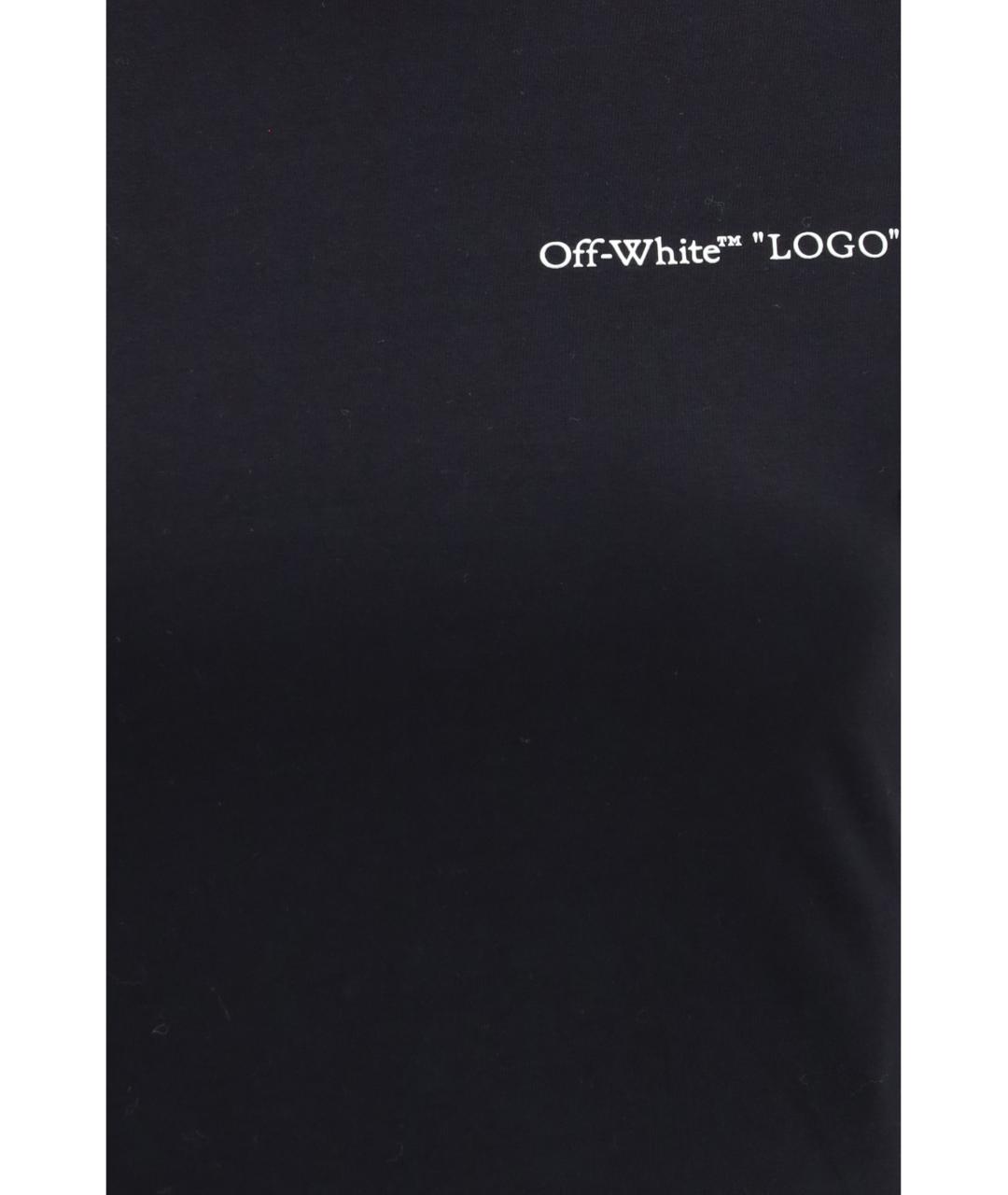 OFF-WHITE Черная футболка, фото 3