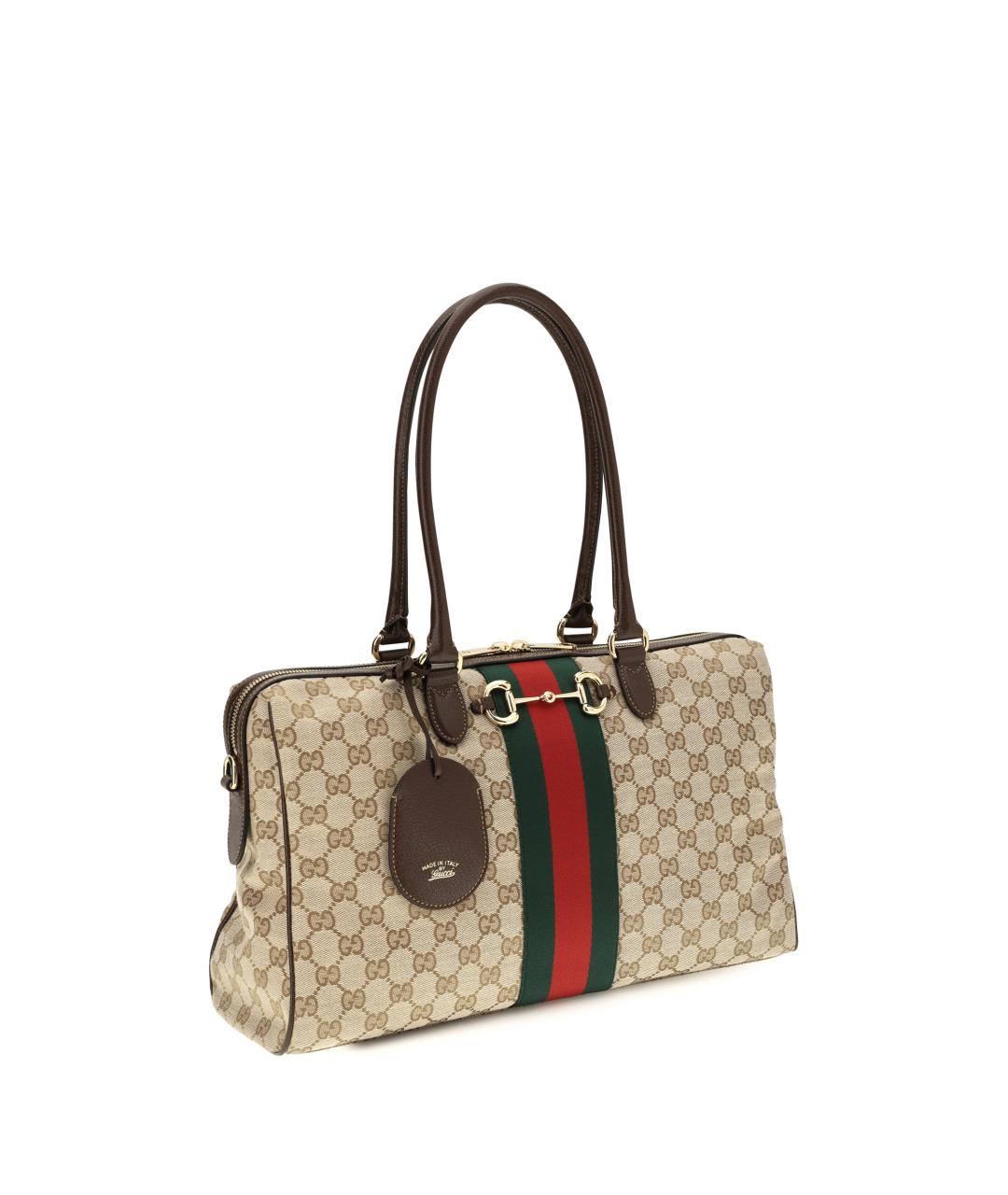 GUCCI Бежевая канва сумка через плечо, фото 2