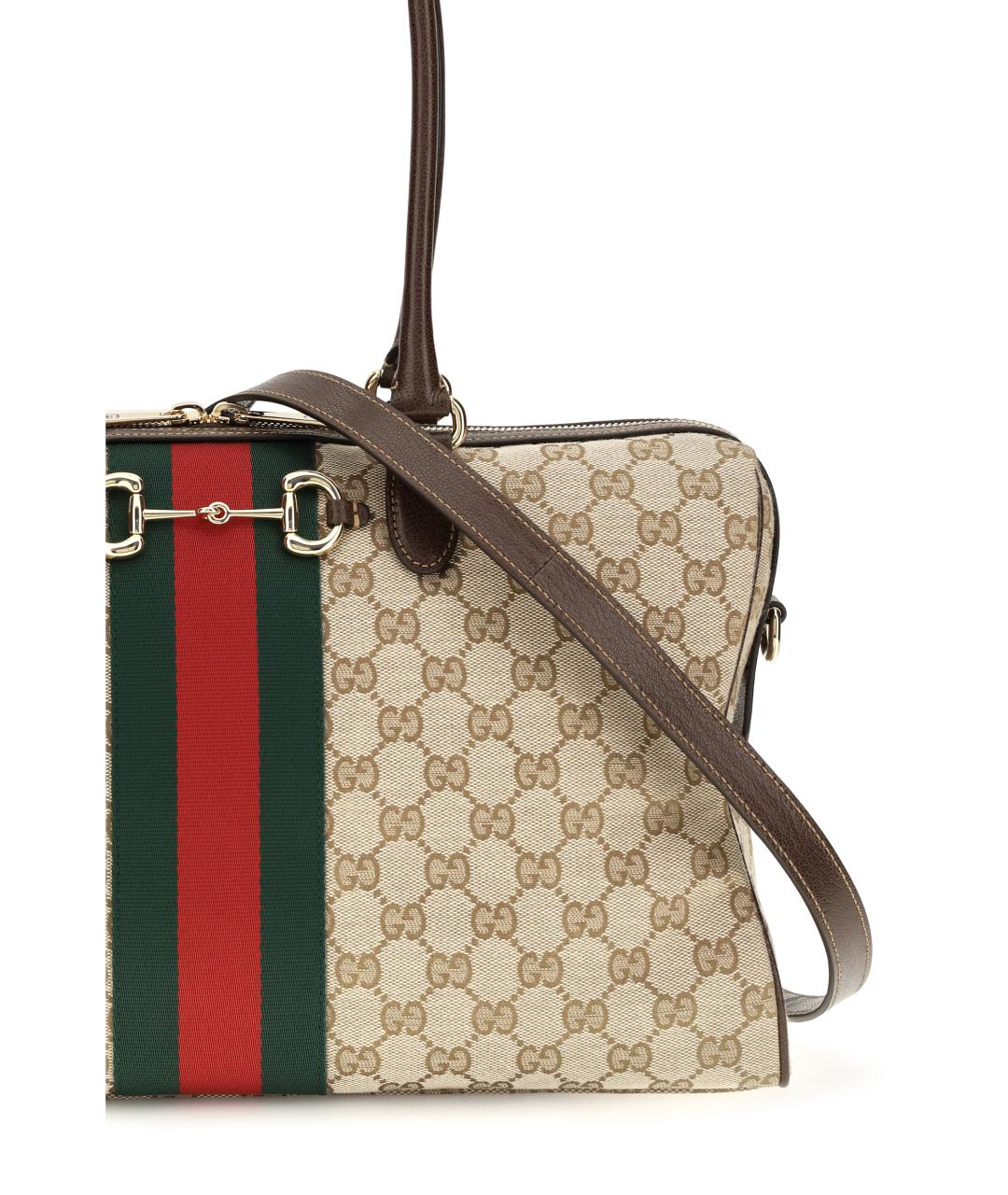 GUCCI Бежевая канва сумка через плечо, фото 4