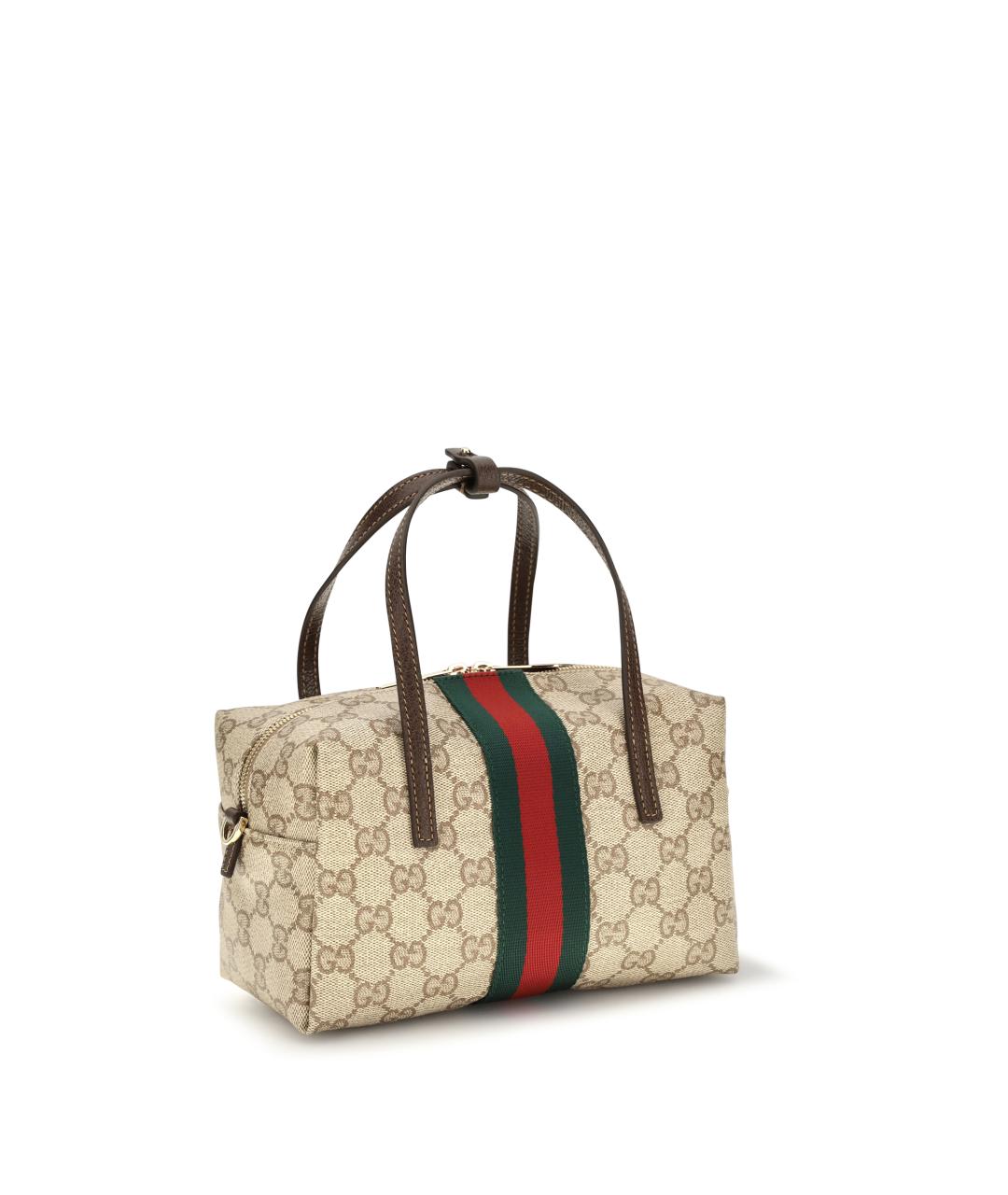 GUCCI Бежевая канва сумка тоут, фото 3