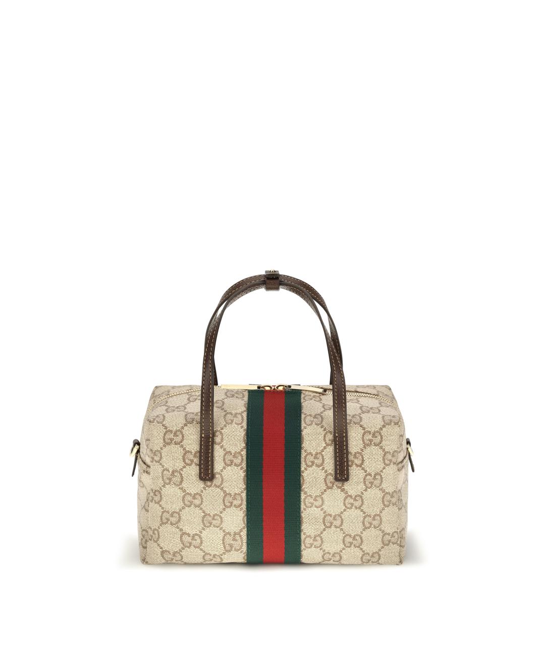GUCCI Бежевая канва сумка тоут, фото 1