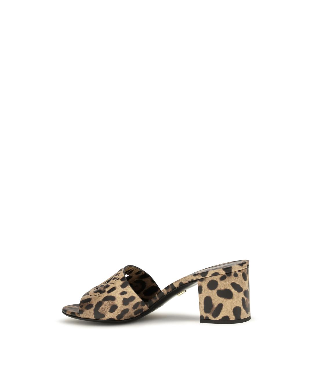 DOLCE&GABBANA Мульти кожаные мюли, фото 3