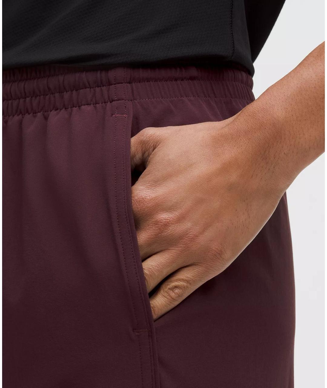 Lululemon Бордовые полиэстеровые прямые брюки, фото 4